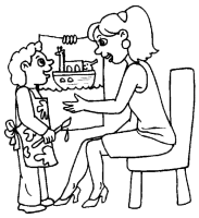 A coloring page of mothers day